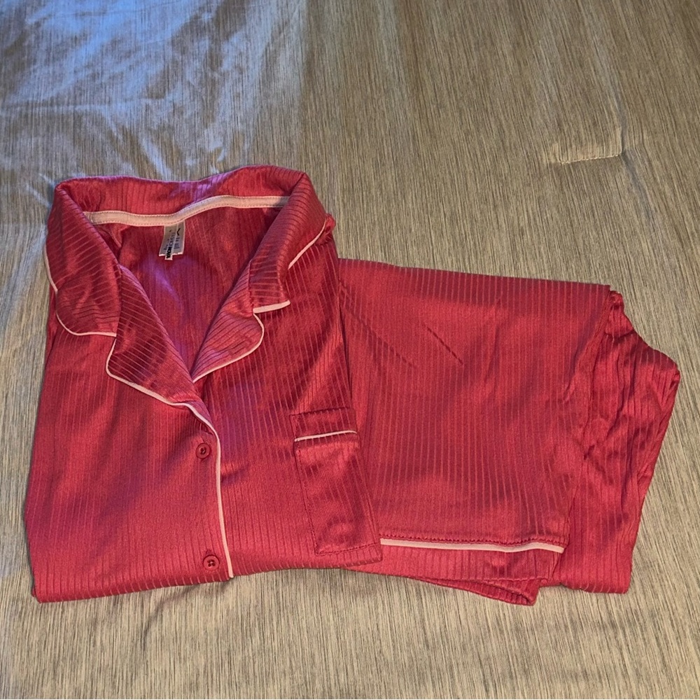 Women’s Short Sleeve/Pants Pajama Set - Pink - Size 1X